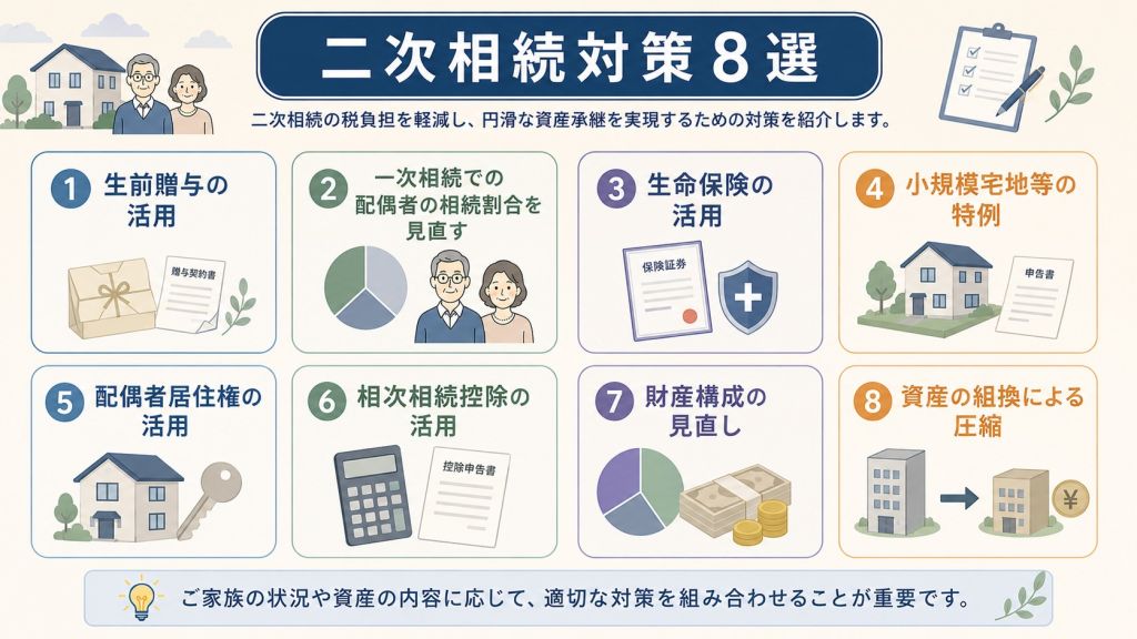 「二次相続対策8選」の全体像
